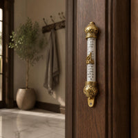 Clear Mezuzah Crown-End capStyle Religious Decor Elegant Design