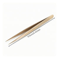 Brass Tweezers Slim Precision Tweezers Lightweight for Jewelers, Hobbyists