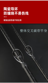 远投铁板超硬锚鱼竿3插接碳带路亚趴竿硬拉石斑坑锚杆 XXXH调路亚