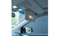 Gray Car Sun Visor with Mirror Replacement Car Sun Visor Easy Installation Automotive Part High Quality for Commuters