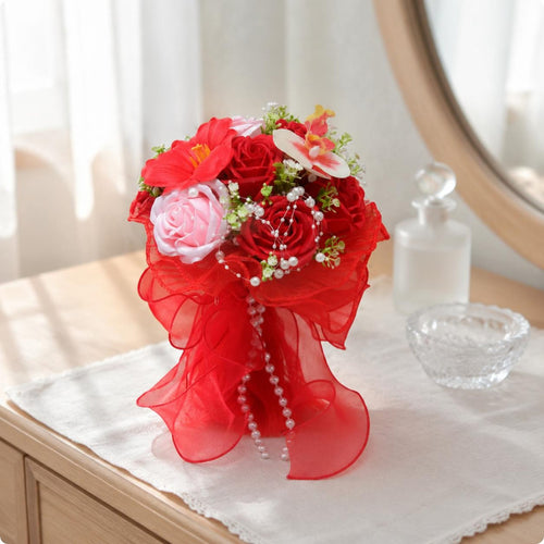 Soap Floral Arrangement Long-Lasting Wedding Decor Lifelike for Photo