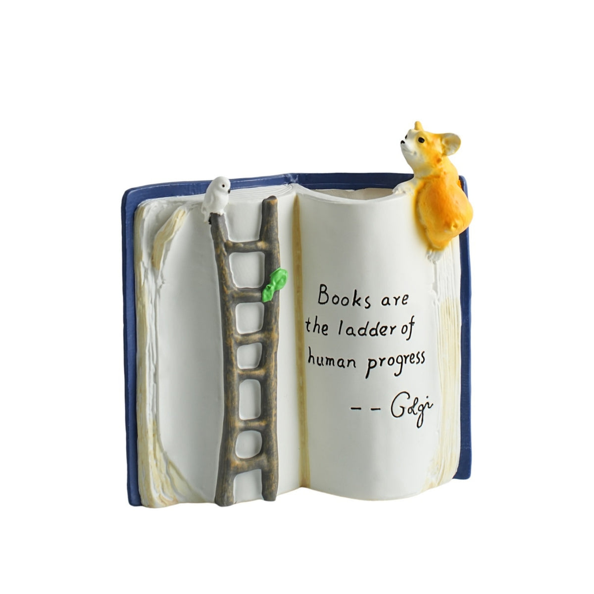 Book-Shaped Planter Indoor Tabletop Planter Cute for Bookshelf, Windowsill