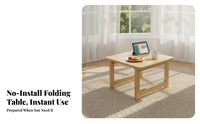 Foldable Floor Table Foldable Design Foldable Chabudai Space-Saving Portable for Minimalists, Tea Lovers, Bay Window