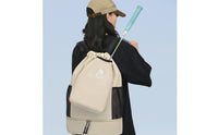 Drawstring Badminton Backpack | Structured, Backpack with Shoe Compartment, for Gym