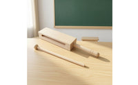 Natural Wood Percussion Instrument with Mallet Resonant Wooden Rhythm Block with Mallet Woody Wood Block with Handle Loud for Beginners, Students