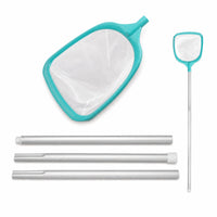 Pool Skimmer Net with Aluminum Handle Sturdy for Backyard Pools
