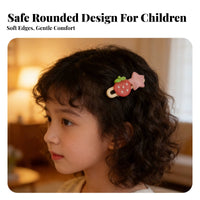 Strawberry Hair Fastener Cute Design Celestial Duckbill Fastener Nectarine Celestial Hair Pin Adorable Kids Strawberry Barrette