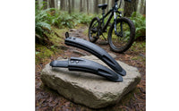 2 Pieces Bend-Resistant Front and Rear Fenders Widened Curved Bike Mudguards Tough Fenders with Mounting Tabs Sturdy for Commuters, Commuting, Casual Riding