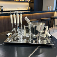 Imported Wooden Wine Bucket and Bar Tool Set