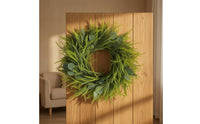 Eucalyptus Wreath with Fern Sprigs Dense for Entryway