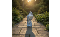 Eagle Figurine with Stump Base Realistic Decor Perched for Balcony, Homeowners