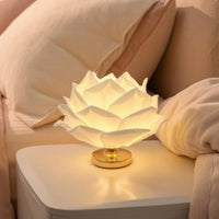 Rose Table Lamp Corded Rose Lamp Sculptural Romantic for Bedroom, Reading Corner