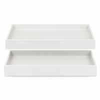 Pull-out kitchen organizer, metal, white, drill-free