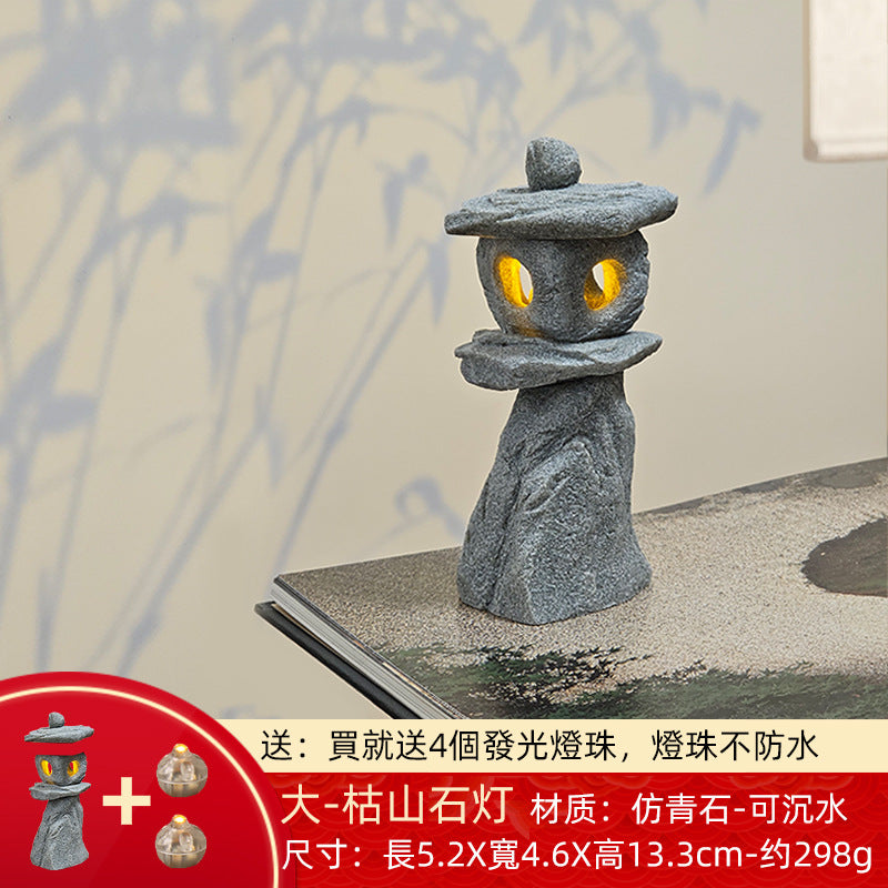 Large Dry Stone Lamp