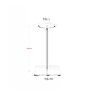 Multipurpose Acrylic Hat Display Stand Minimalist Design Clear Tabletop Hat Holder Stable Base for Retail Shop, Dressing Room, Closet