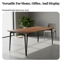 Solid Wood Computer Desk Spacious Desktop Long Computer Workstation Versatile Modern Office Desk for Students, Gaming Aficionados, Bedroom