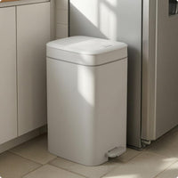 Trash Can Space-Saving Pedal Trash Can Easy to Clean Household Item for Kitchen, Lavatory