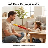 Retractable Golden-Tipped Pole Mythical Protagonist Theme Role Play Toy Soft and Safe Lightweight for Children, Costume Parties