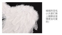 跨境代发天使羽毛翅膀儿童成人表演道具 万圣节派对用品厂家批发