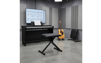 Folding Instrument Stool Sturdy Adjustable Keyboard Stool Heavy Duty Bench for Pianists, Instrumentalists