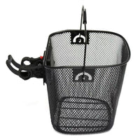Vintage Quick-Release Front Bike Basket, Metal Mesh, Portable and Detachable