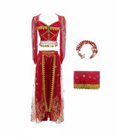 Indian Cinema-Inspired Dance Outfit Sparkling Feature S Exotic Princess Costume