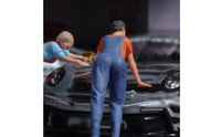 Car Wash Figurine Set Realistic Resin Model Figures Display Scene for Collectible Shelf