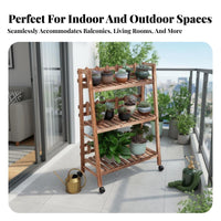 Tiered Flower Ladder unattachedstanding Multi-Tier Ladder Stand Space-Saving for Patio