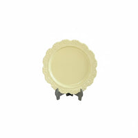 Miniature Dinner Plate Fine Craftsmanship Vintage Design Doll Plate Realistic Detailed boarder Mini Tray for Diorama