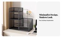 Countertop Hutch Space-Saving Desktop Shelf Easy Assembly for Dorm Room, Bedroom