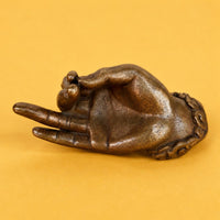 Hand Statue Decor Detailed Craftsmanship Brass Sculpture Long-Lasting