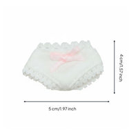 14 Cm Doll Underwear Washable Small Doll Panties Easy to Dress Toy Clothing for Girls, Pretend Play