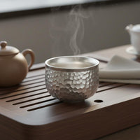 Silver Gongfu Tea Cup Luxury Gongfu Tea Cup Elegant Gift