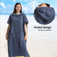 Adult quick drying swimsuit cloak towel | microfiber beach c