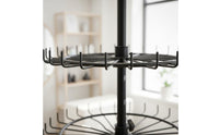 56 Hooks Hair Extension Tripod Stand Multi-Functional Standing Braiding Hair Rack Adjustable Height Floor Standing Hairpiece Holder Easy Assembly for Braiders