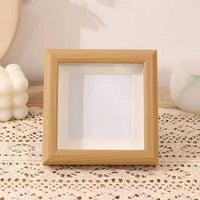 Hand Lettering Frame Lightweight Square Wooden Frame Scratch-Resistant for Shelf