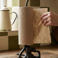 Cast Iron Octopus Paper Towel Holder Fits Standard & Jumbo Rolls for Bathroom