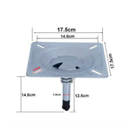 Boat Seat Swivel Mounting Base Recessed Center Swivel Seat Base Compact Size Rotating Mounting Post