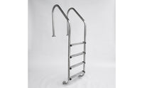 Stainless Steel Pool Ladder Polished 4-Step Pool Ladder Rust Resistant Non-Slip for Swimming Pools, Spas