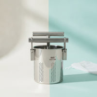 Detachable Manual Food Press Multi-Functional Stainless Steel Food Press Rust-Resistant Manual Vegetable Press Dishwasher Safe for Home Cooks