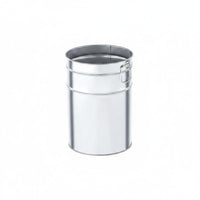 Galvanized Trash Can Insert Polished Finish Metal Trash Can Liner Rust Resistant