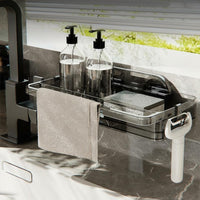 Suction Sink Organizer Rack, Draining Shelf, No-Drill