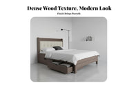 Space-Saving raiseup Bed Base with Drawers Minimalist Design Ottoman Storage Bed Sturdy Construction Bedroom Furniture No Box support Required for Apartment Dwellers, Students, Homeowners, Small Living Spaces, Guest Room