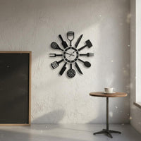Kitchen Utensil Cookware Timepiece Easy to Hang Utensil Wall Cookware Timepiece