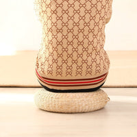 Japanese Straw Woven Thick Cushion for Tea Ceremony, Meditation, Worship, Tatami Mat, Window Seat
