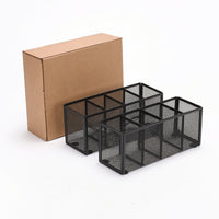 2 Pieces Mesh Desk Organizer Divided Stationery Holder Sturdy for Professionals