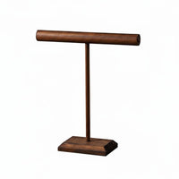 Bracelet and Necklace Display Stand Multifunctional Bracelet Rack Space Saving Wooden Horizontal Bar Jewelry Holder for Boutique Owners