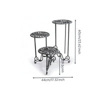 3-Tier Plant Stand Decorative 3-Tier Plant Shelf Tiered for Balcony