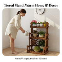 Multi-Tier plant Ladder Freestanding Plant Stand Space-Saving for Living Room