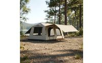 Spacious Inflatable Tent with Awning Waterproof Inflatable Tent Protection Large for Families, Campers, Camping, Outdoor